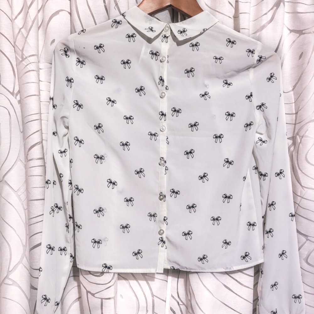 BETHANY MOTA (AÉROPOSTALE) BOW BLOUSE